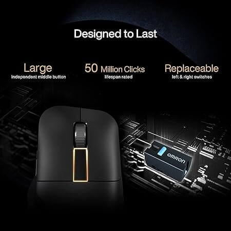 ASUS ProArt MD300 Dial, Wireless Mouse with 2 Scroll Wheel, Quick Charging, Middle Button, 4200 DPI, Multi Device Connect/Bluetooth, USB Mouse (Star B ASUS ProArt MD300 Dial, Wireless Mouse with 2 Scroll Wheel, Quick Charging, Middle Button, 4200 DPI, Multi Device Connect/Bluetooth, USB Mouse (Star B