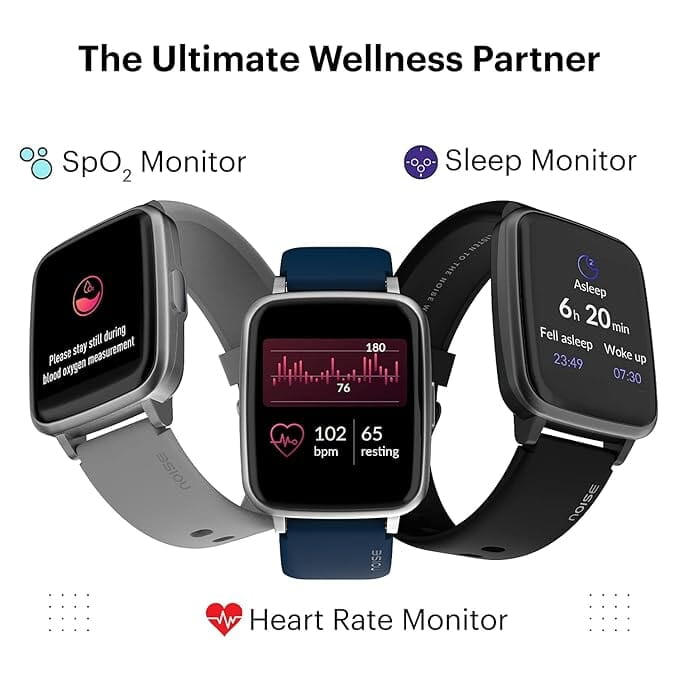 Noise ColorFit Pulse Spo2 Smart Watch 1.4" Full Touch HD Display, 10 Days Battery Life with Heart Rate, Sleep Monitoring & IP68 Waterproof (Mist Grey) Noise ColorFit Pulse Spo2 Smart Watch 1.4" Full Touch HD Display, 10 Days Battery Life with Heart Rate, Sleep Monitoring & IP68 Waterproof (Mist Grey)